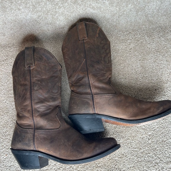 Durango 11” western shaft stitch brown women’s 9M - Picture 4 of 9